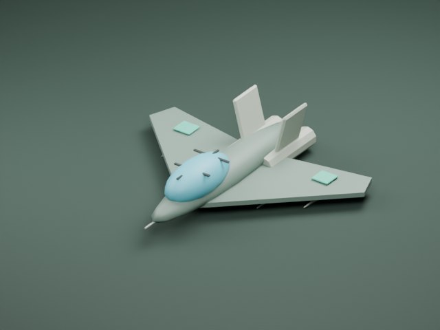 דגם מטוס יירוט מתוך משחק IRON DUNE, ברינדור Blender