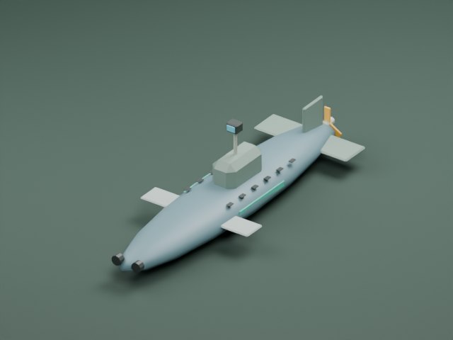 דגם צוללת תקיפה מתוך משחק IRON DUNE, ברינדור Blender